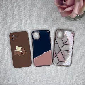 iPHONE 11 PLUS Case Lot 3 Cases OTTERBOX Symmetry Pink Cute Brown Bear